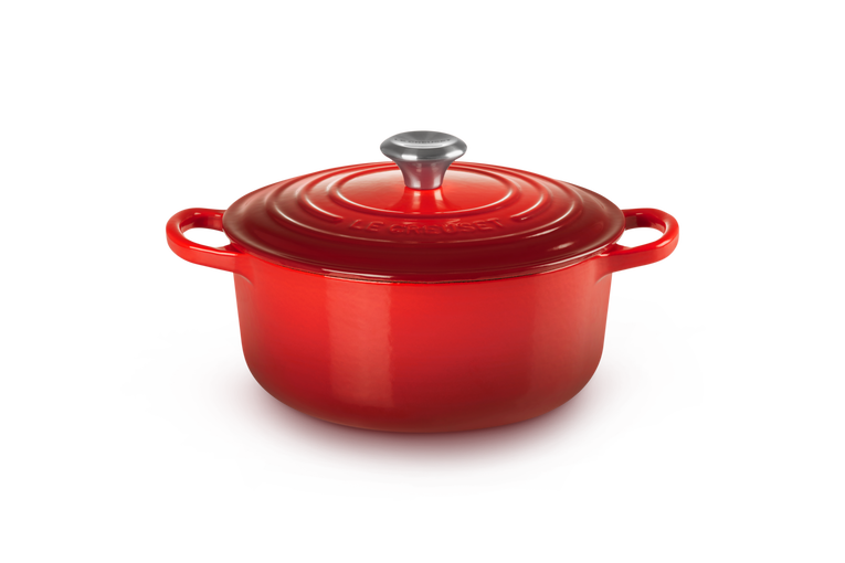 Le Creuset, runder Bräter "Signature" Ø 22cm | Kirschrot